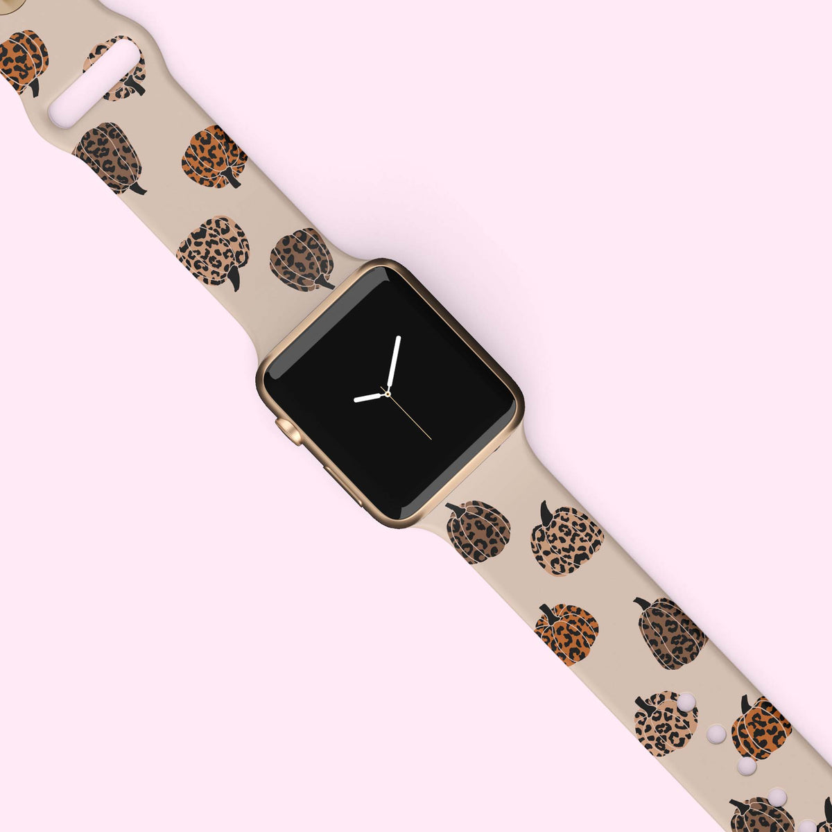 Leopard Leather Apple Watch Band 